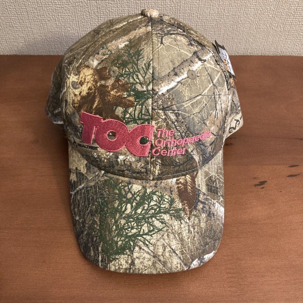 Realtree New Edge Women Camo Hat Cap Pink Embroidery TOC Logo Port Authority NWT